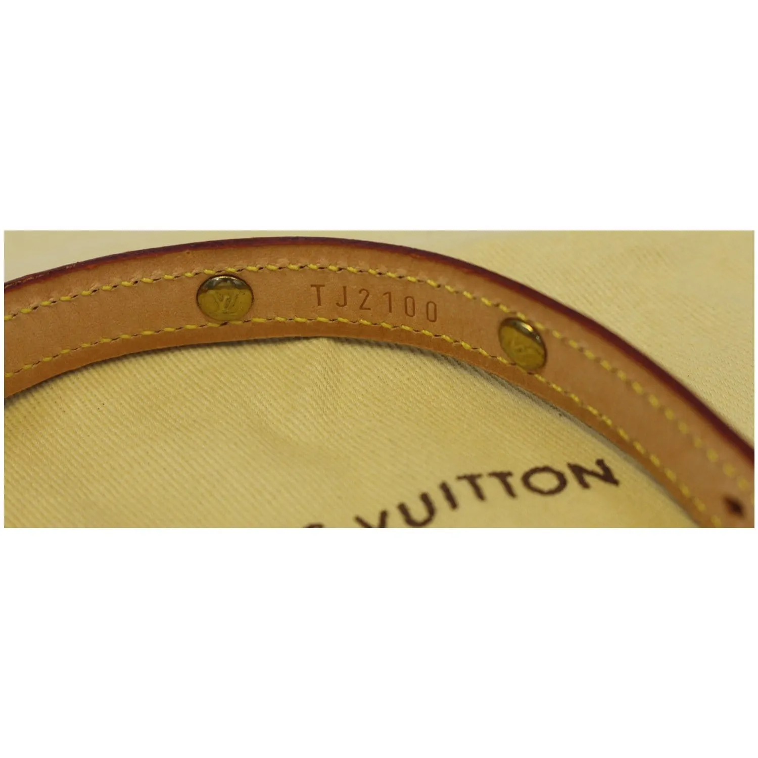 LOUIS VUITTON Baxter PM Monogram Canvas Dog Collar Brown