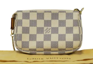 LOUIS VUITTON Damier Azur Mini Pochette Accessoires Pouch
