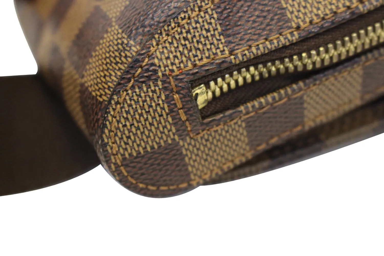 LOUIS VUITTON Damier Canvas Geronimos Brown Hip Bag