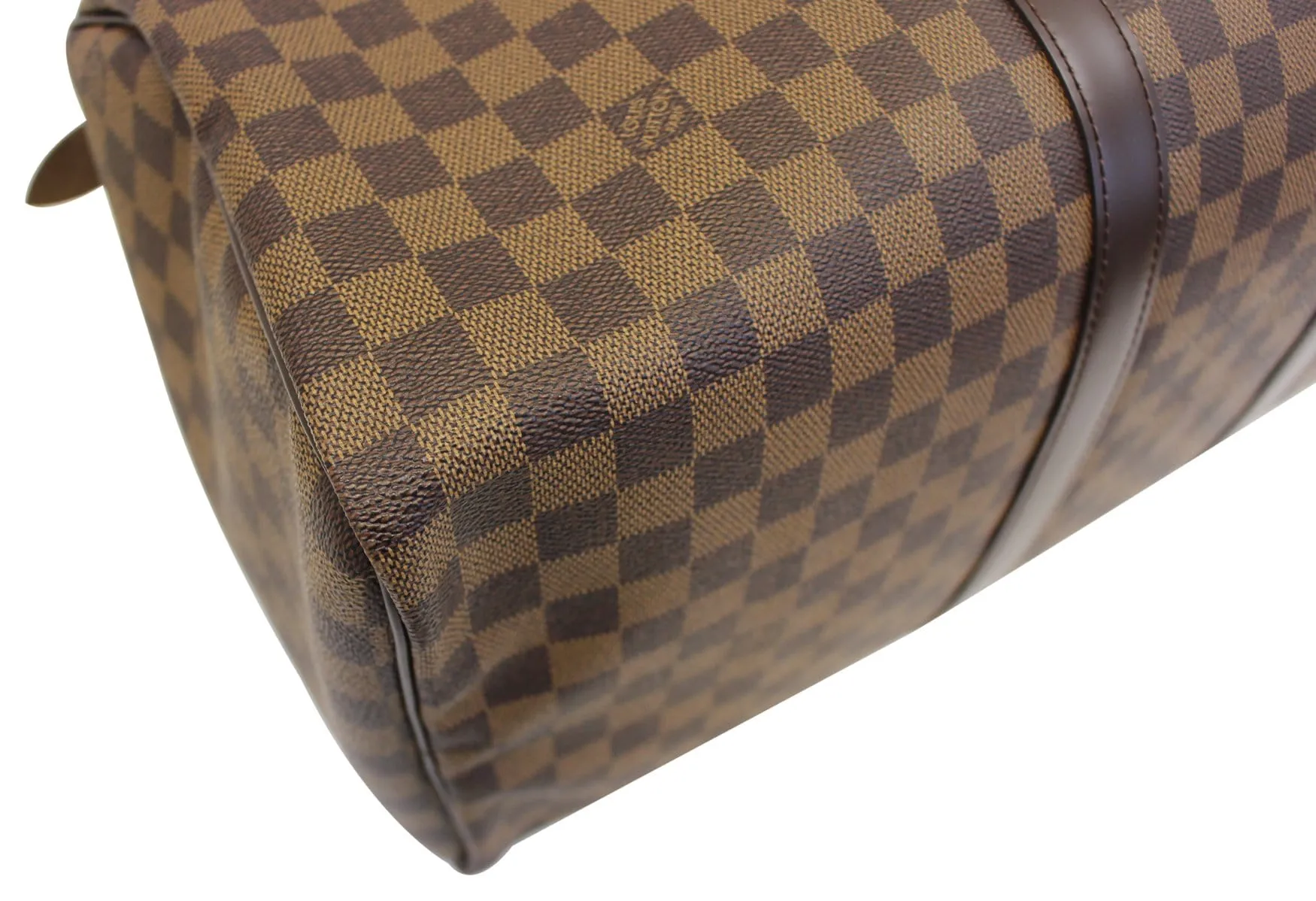 LOUIS VUITTON Damier Ebene Keepall 45 Travel Bag