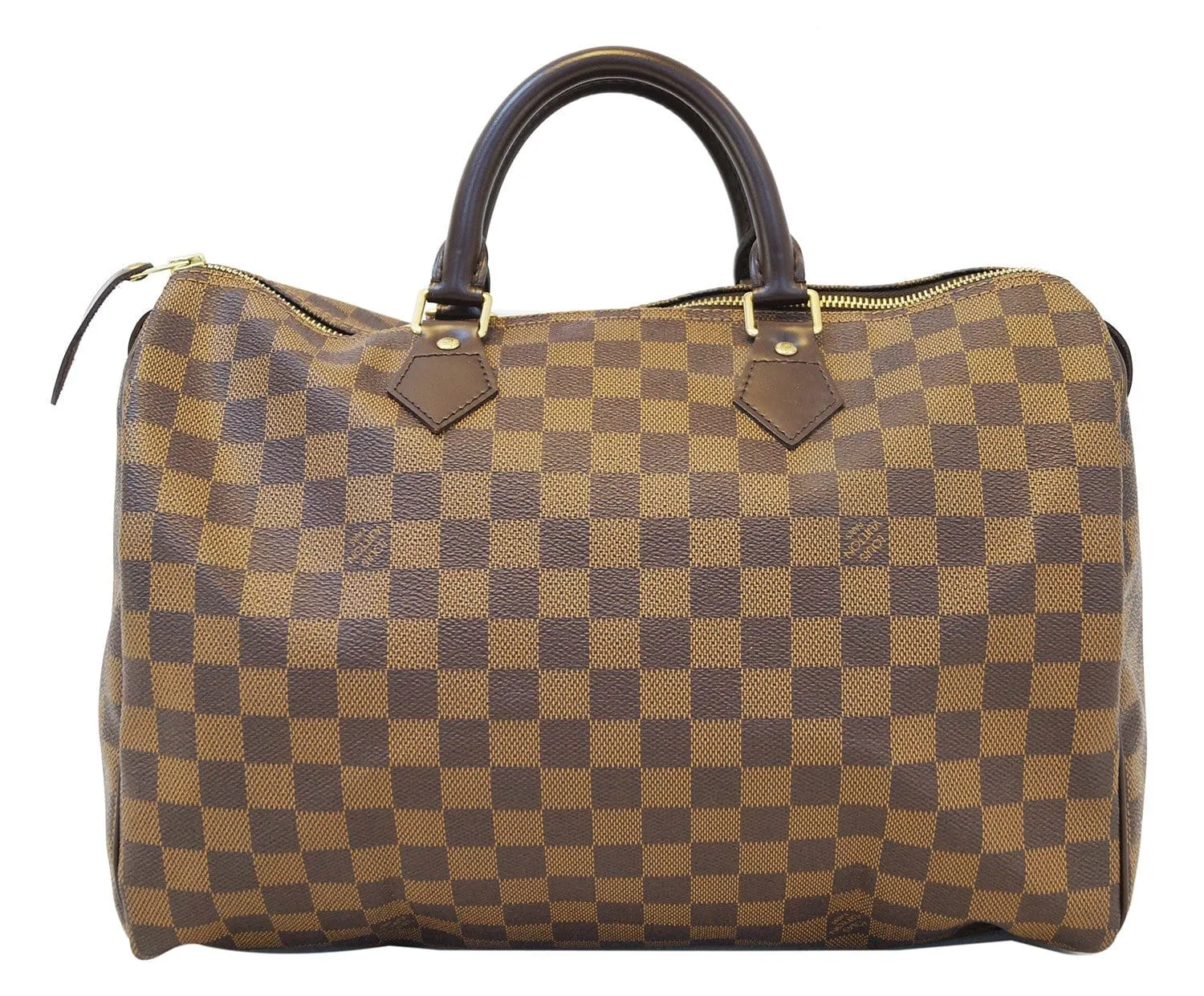 LOUIS VUITTON Damier Ebene Speedy 35 Handbag