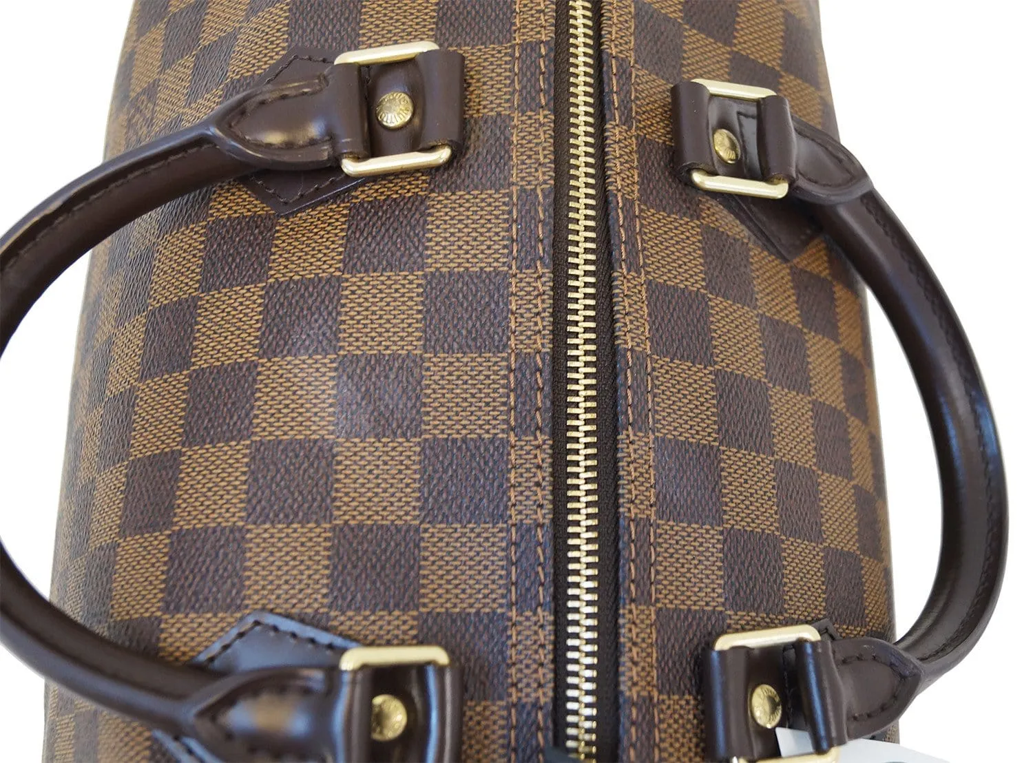 LOUIS VUITTON Damier Ebene Speedy 35 Handbag