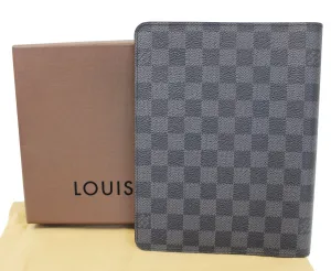 LOUIS VUITTON Damier Graphite Agenda Bureau Note Cover