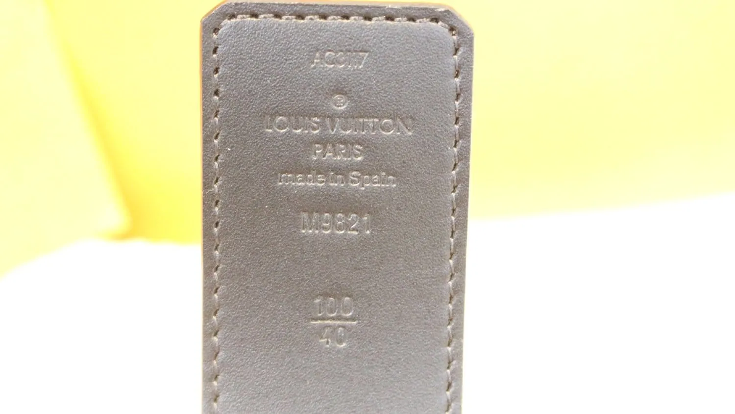LOUIS VUITTON Initiales Reversible Monogram Macassar Belt