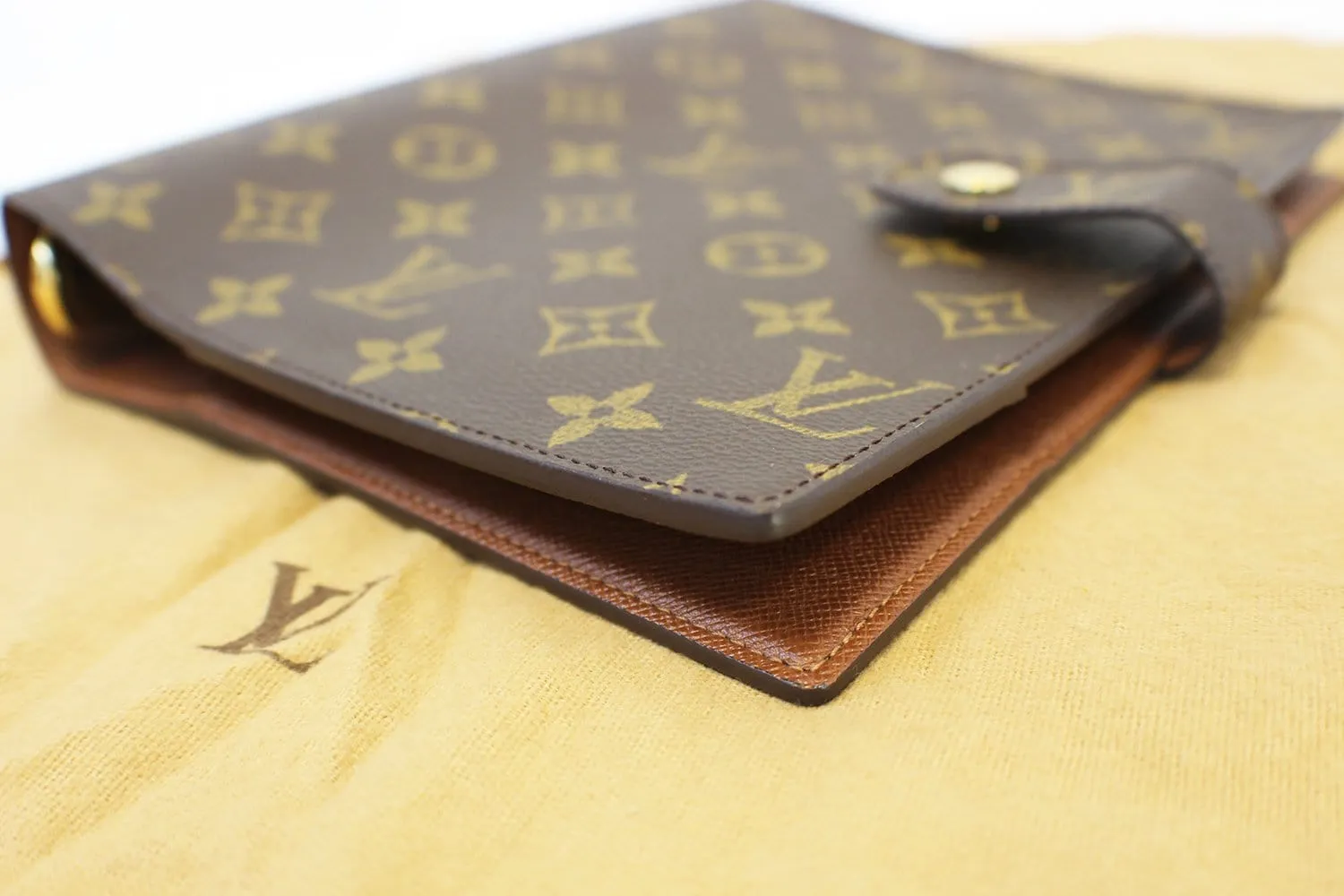 LOUIS VUITTON Monogram Brown Agenda GM Planner Cover