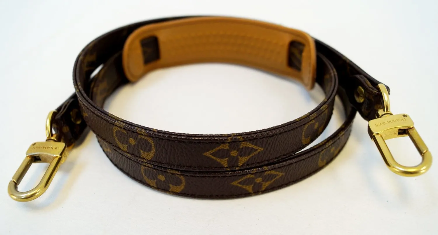 LOUIS VUITTON Monogram Brown Shoulder Strap For Metis and Similar
