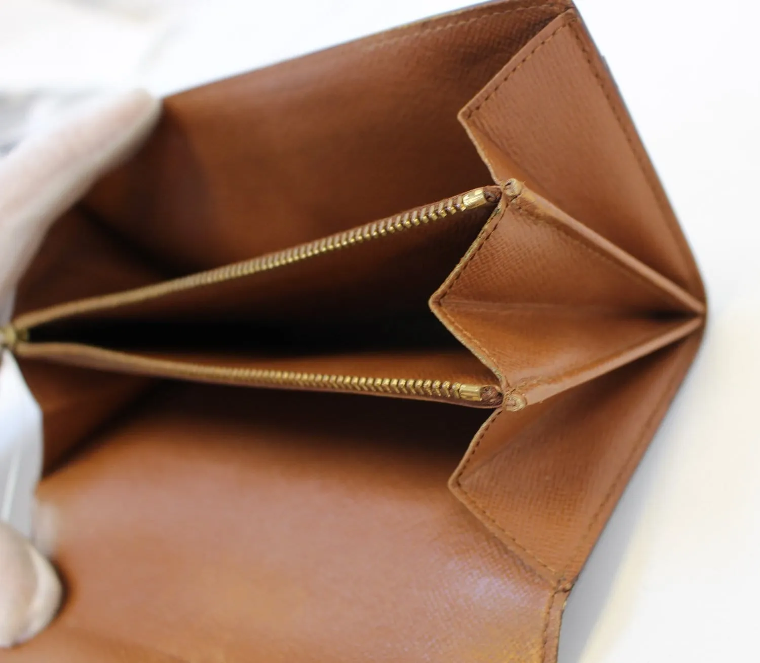 LOUIS VUITTON Monogram Canvas Brown Sarah Wallet