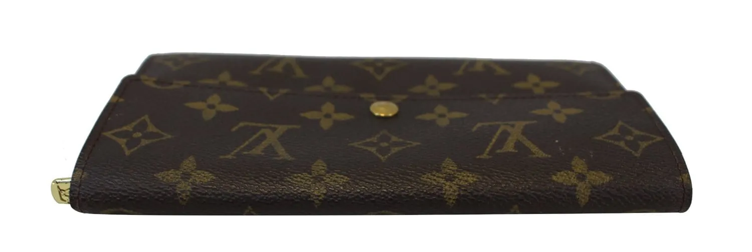 LOUIS VUITTON Monogram Canvas Brown Sarah Wallet