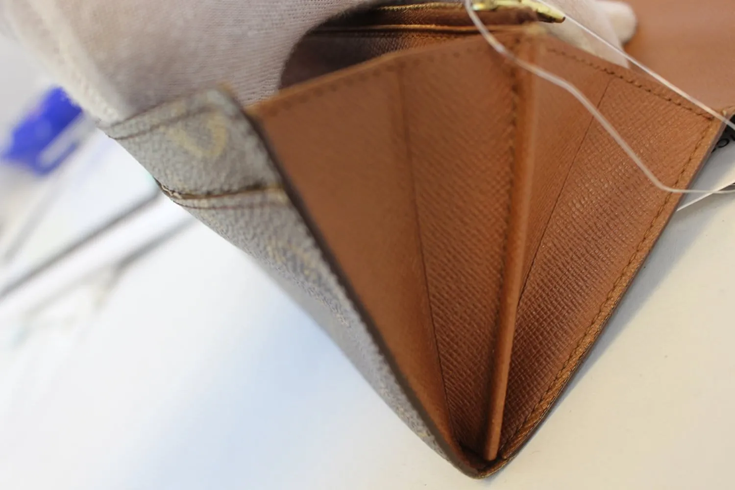 LOUIS VUITTON Monogram Canvas Brown Sarah Wallet