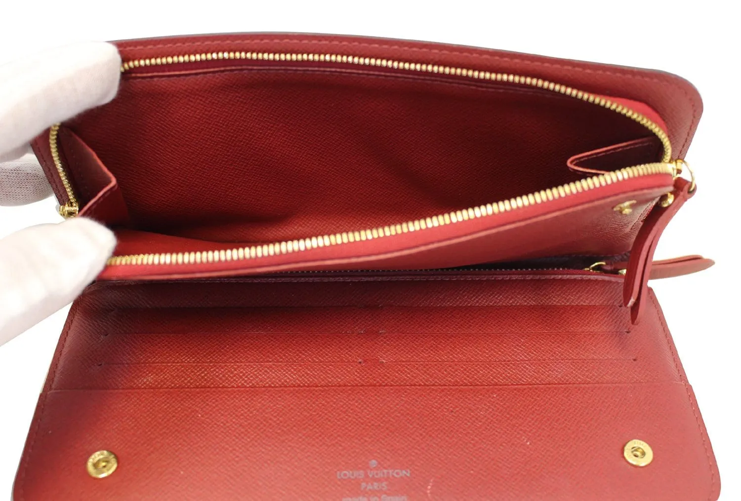 LOUIS VUITTON Monogram Canvas  Insolite Red Wallet