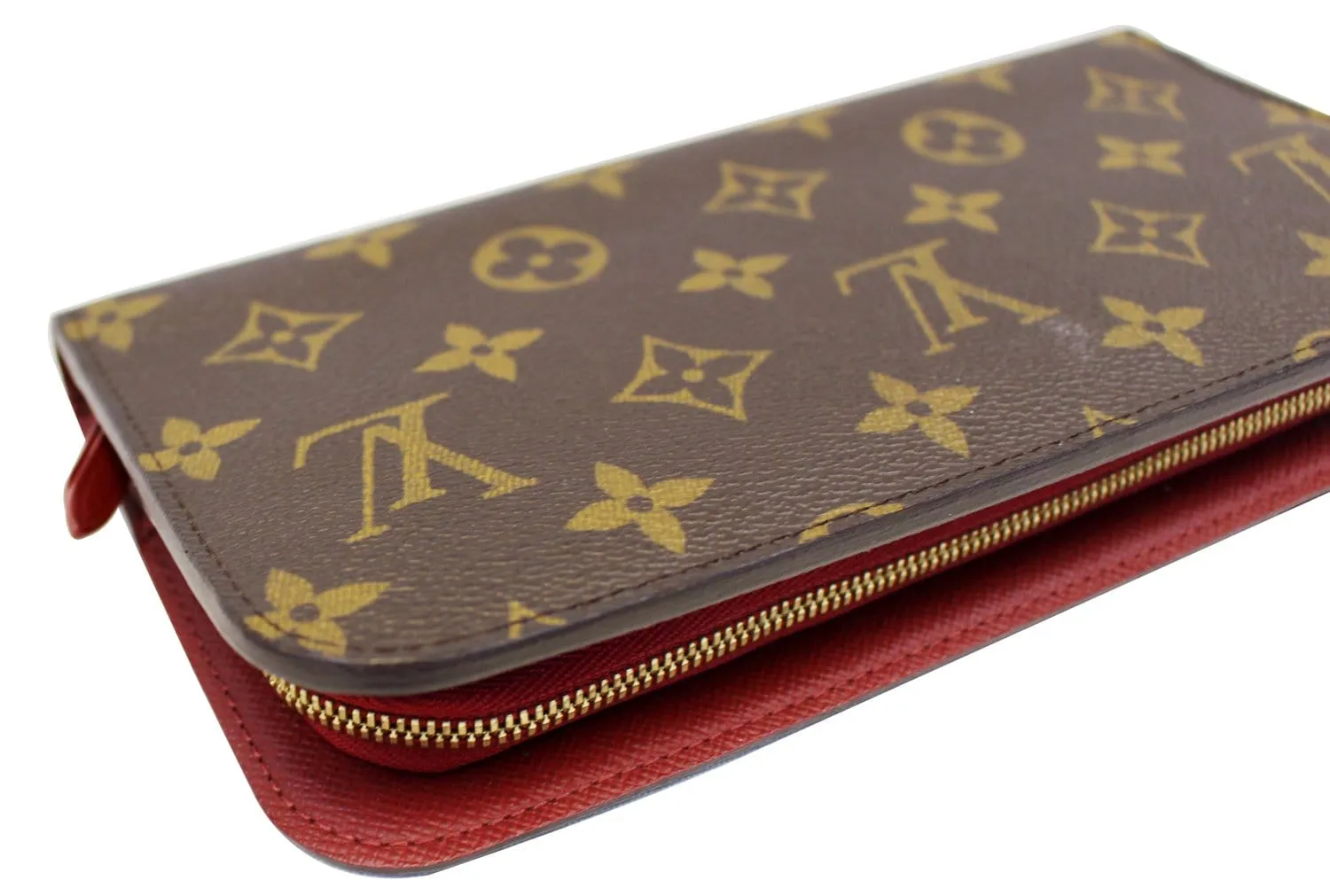 LOUIS VUITTON Monogram Canvas  Insolite Red Wallet