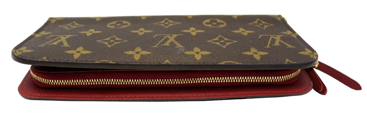 LOUIS VUITTON Monogram Canvas  Insolite Red Wallet