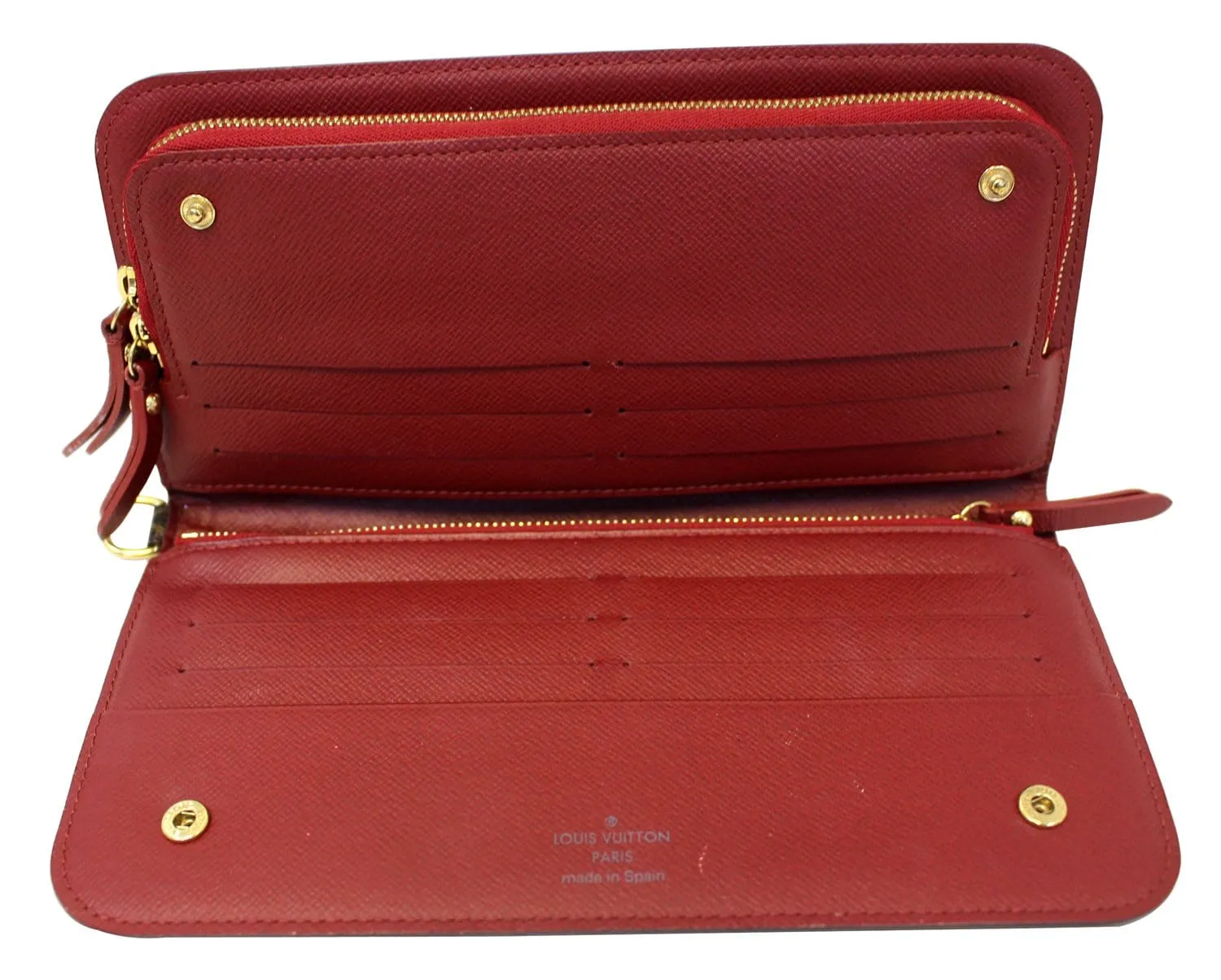 LOUIS VUITTON Monogram Canvas  Insolite Red Wallet