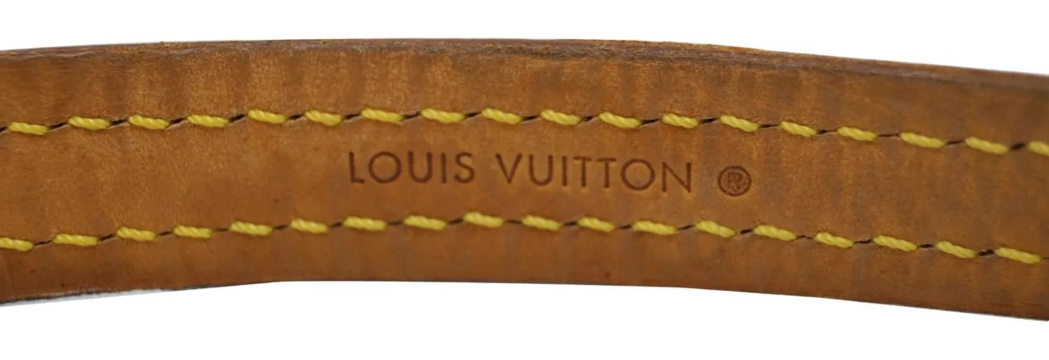 LOUIS VUITTON Monogram Canvas Leash Baxter MM Lead