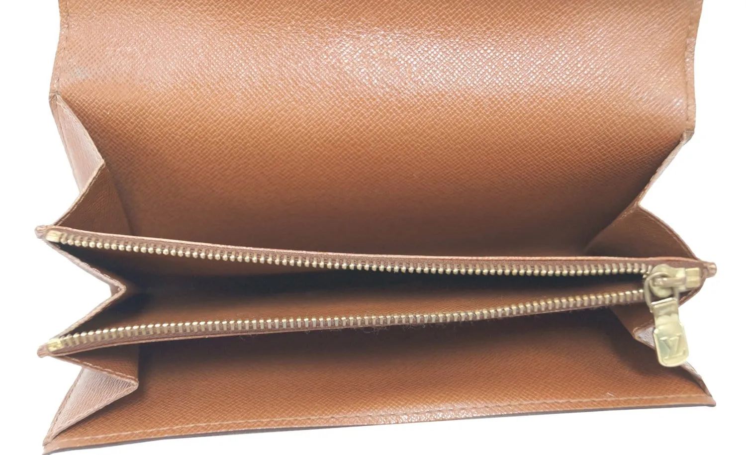 LOUIS VUITTON Monogram Canvas Long Flap Sarah Wallet