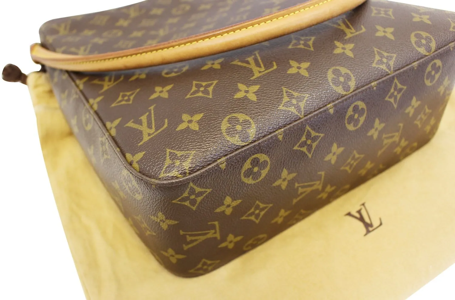 LOUIS VUITTON Monogram Canvas Looping GM Brown Shoulder Bag