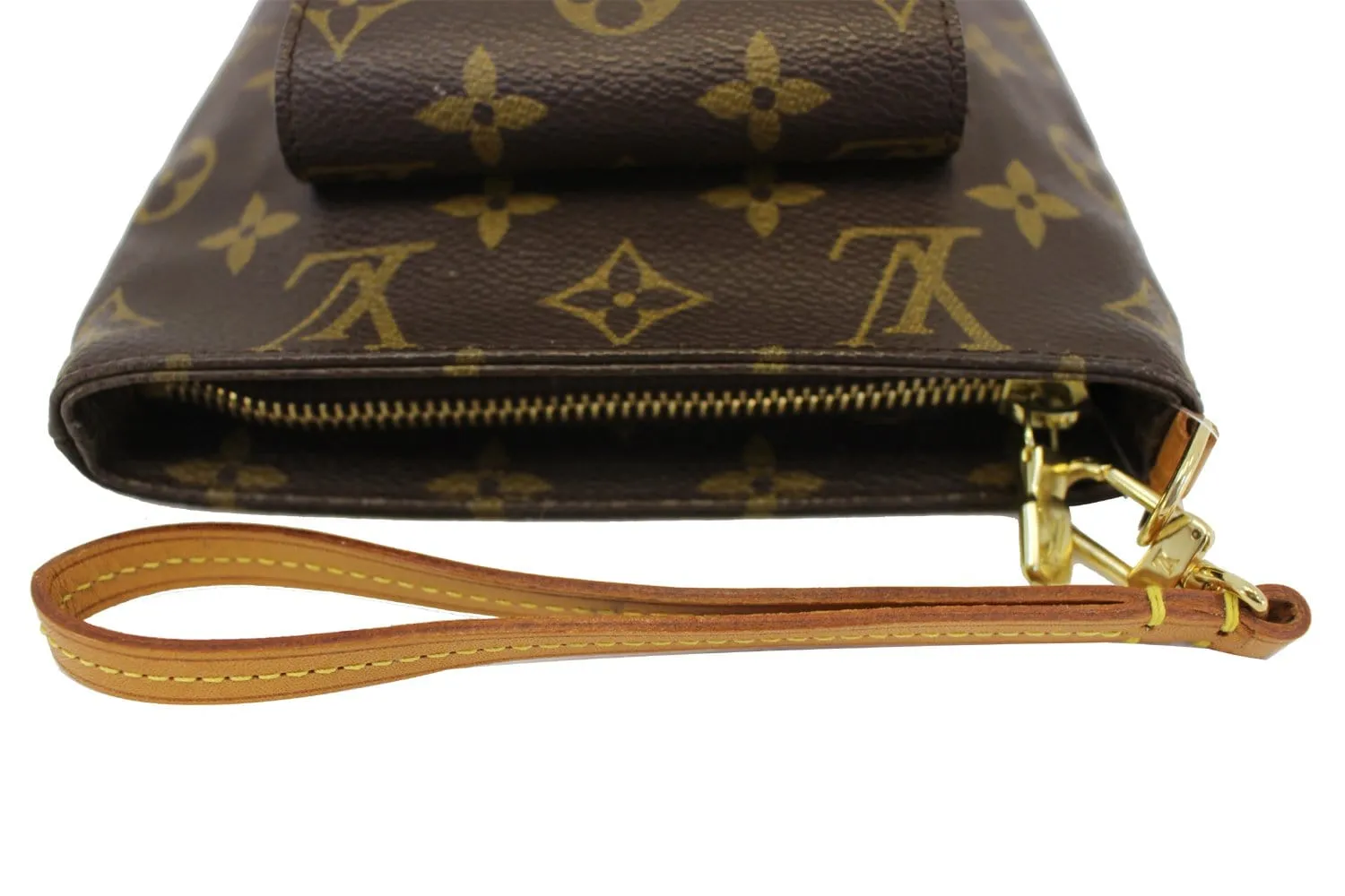 LOUIS VUITTON Monogram Canvas Partition Clutch Bag