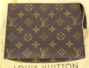 LOUIS VUITTON Monogram Canvas Poche Toilette 19 Cosmetics Pouch
