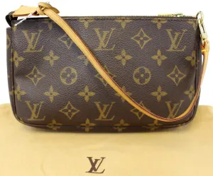 LOUIS VUITTON Monogram Canvas Pochette Accessoires Pouch Bag