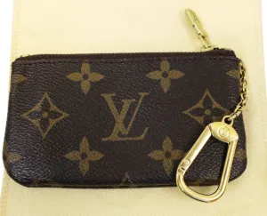 LOUIS VUITTON Monogram Canvas Pochette Key Cles Coin Case