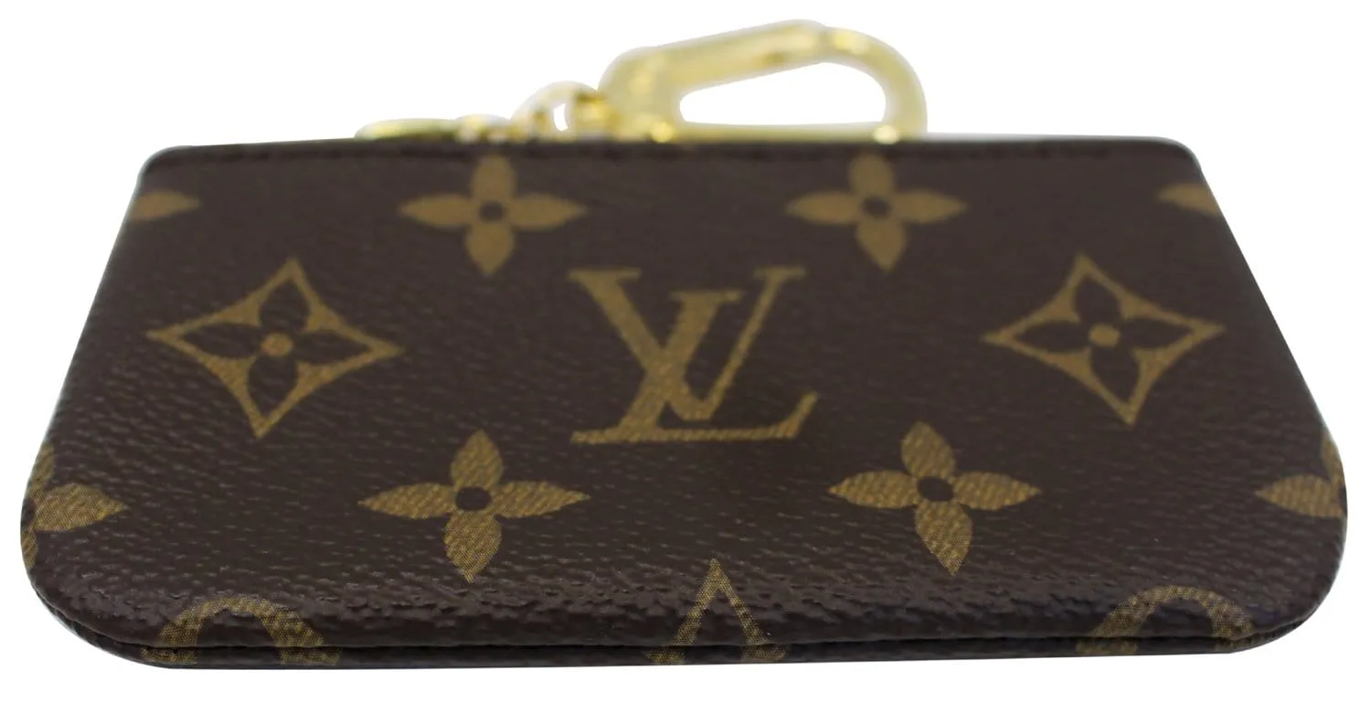 LOUIS VUITTON Monogram Canvas Pochette Key Cles Coin Case