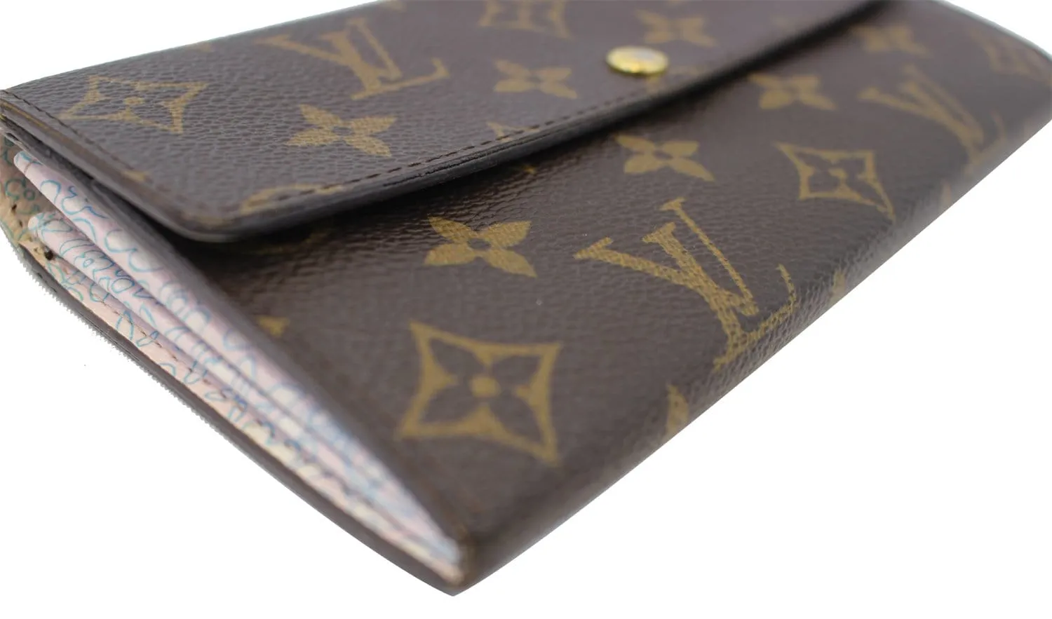 LOUIS VUITTON Monogram Canvas Sarah Long Bifold Wallet