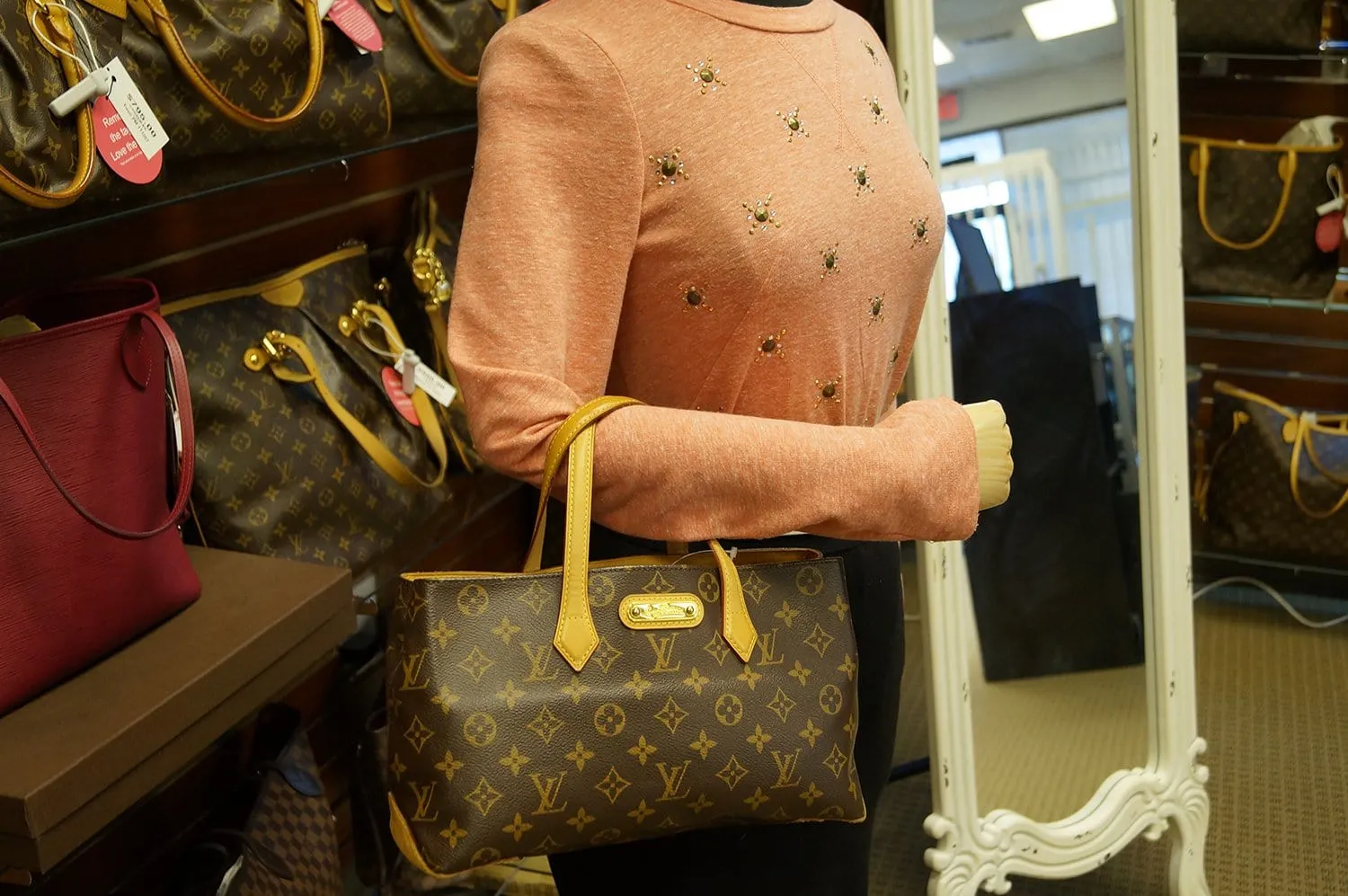 Louis Vuitton Monogram Canvas Wilshire PM Handbag