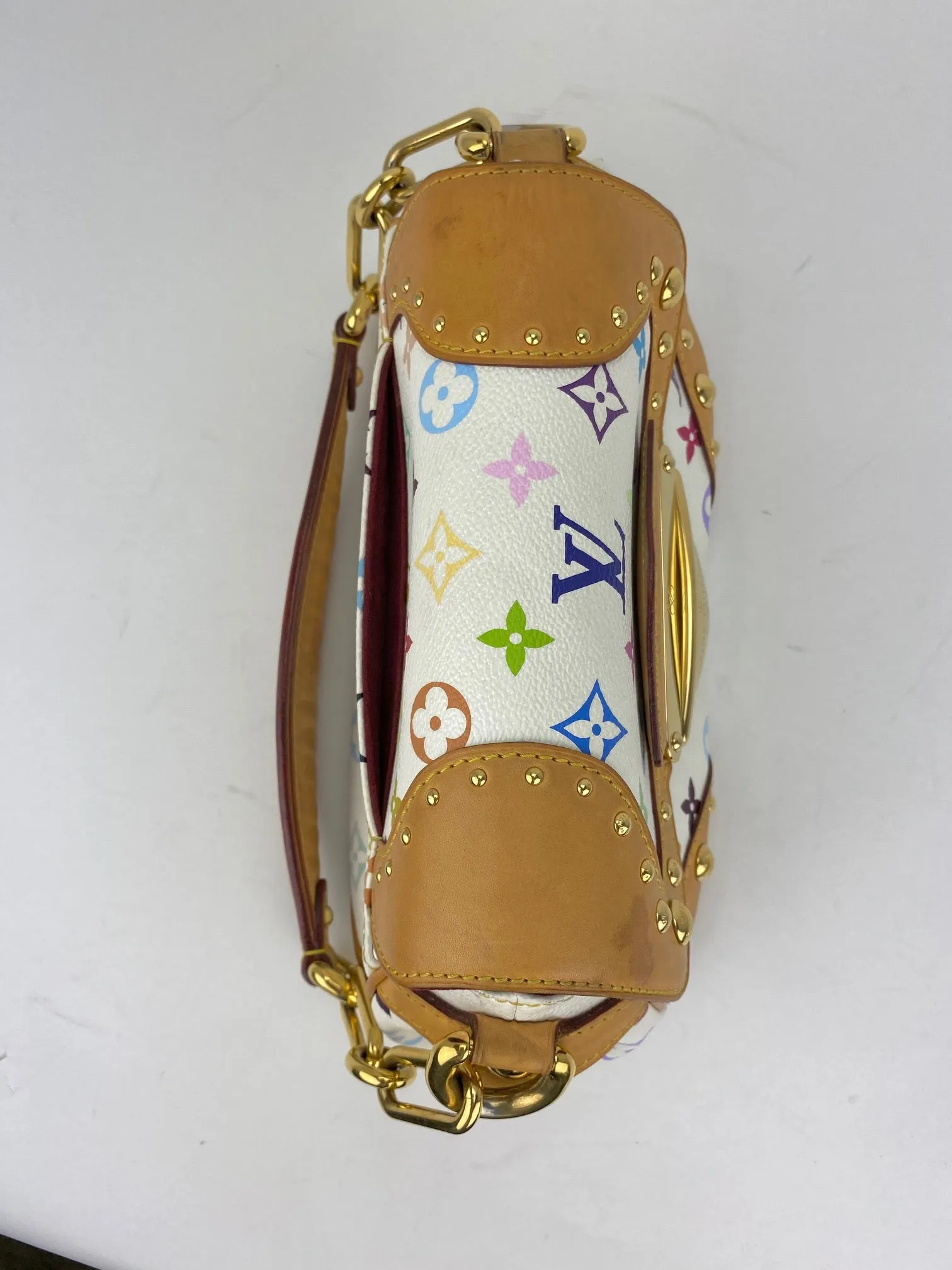 LOUIS VUITTON Monogram Multicolor Marilyn White Hand Shoulder Bag