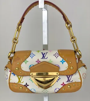 LOUIS VUITTON Monogram Multicolor Marilyn White Hand Shoulder Bag