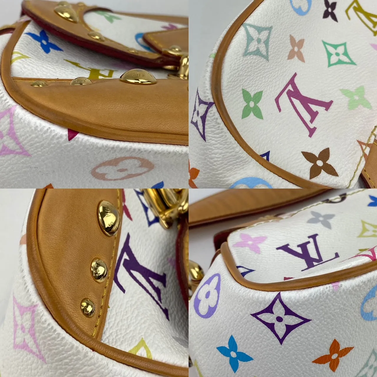 LOUIS VUITTON Monogram Multicolor Marilyn White Hand Shoulder Bag