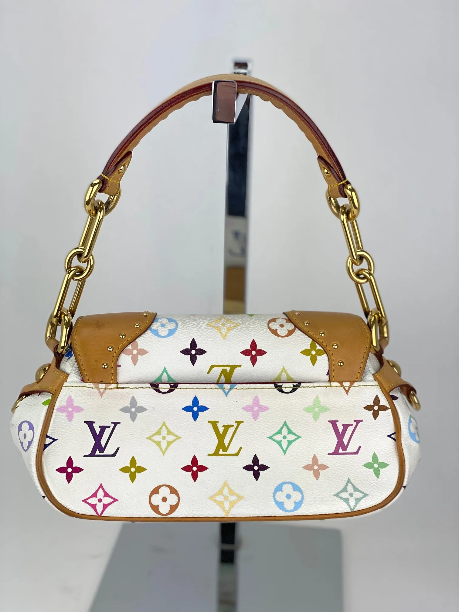 LOUIS VUITTON Monogram Multicolor Marilyn White Hand Shoulder Bag
