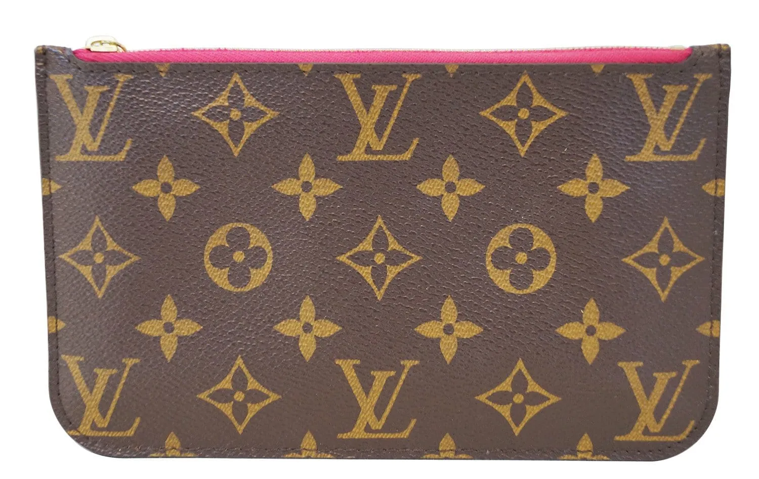 LOUIS VUITTON Monogram Neverfull MM Pochette Wristlet Clutch