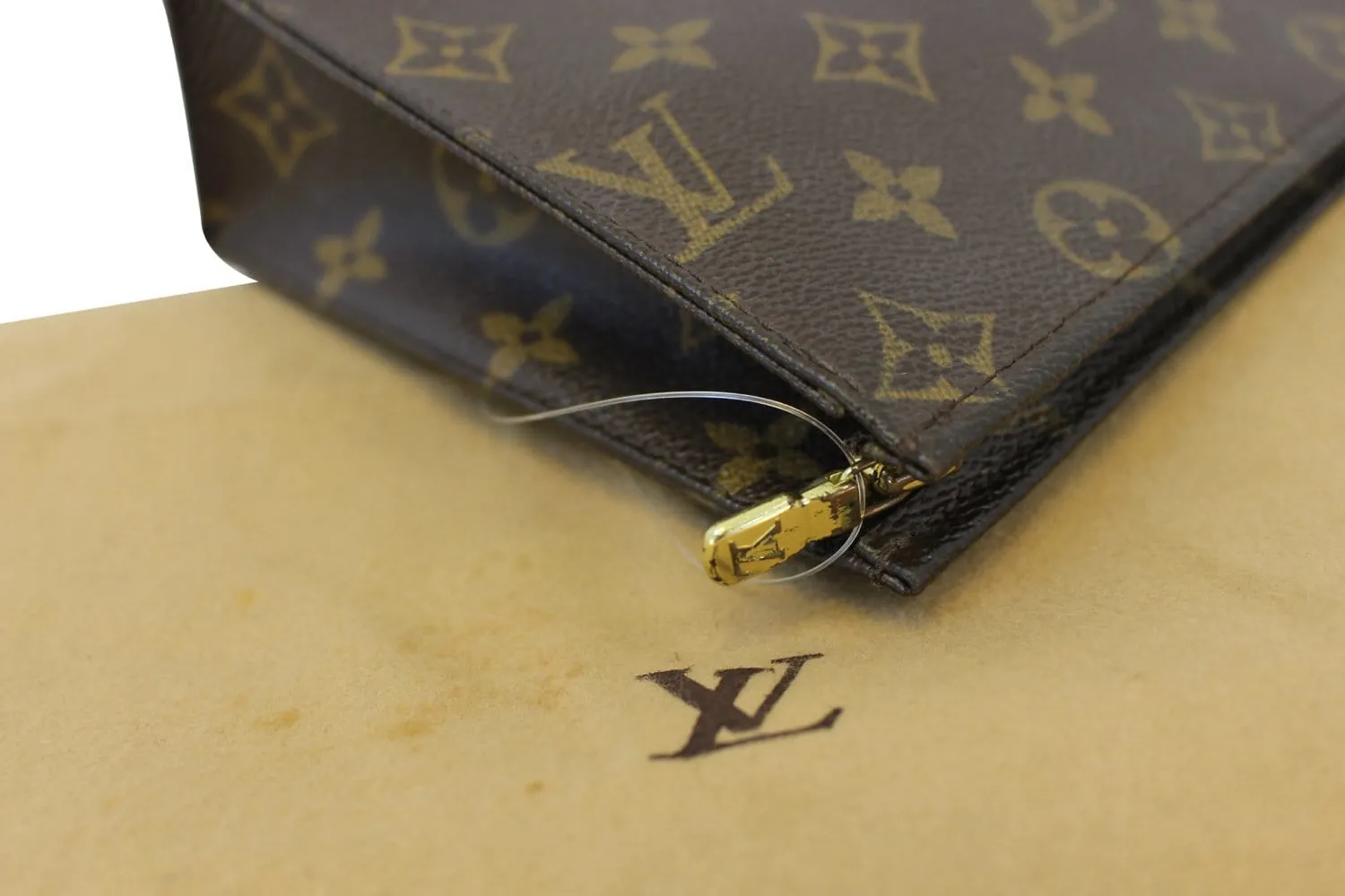 LOUIS VUITTON Monogram Poche Toilette 19 Cosmetics Pouch