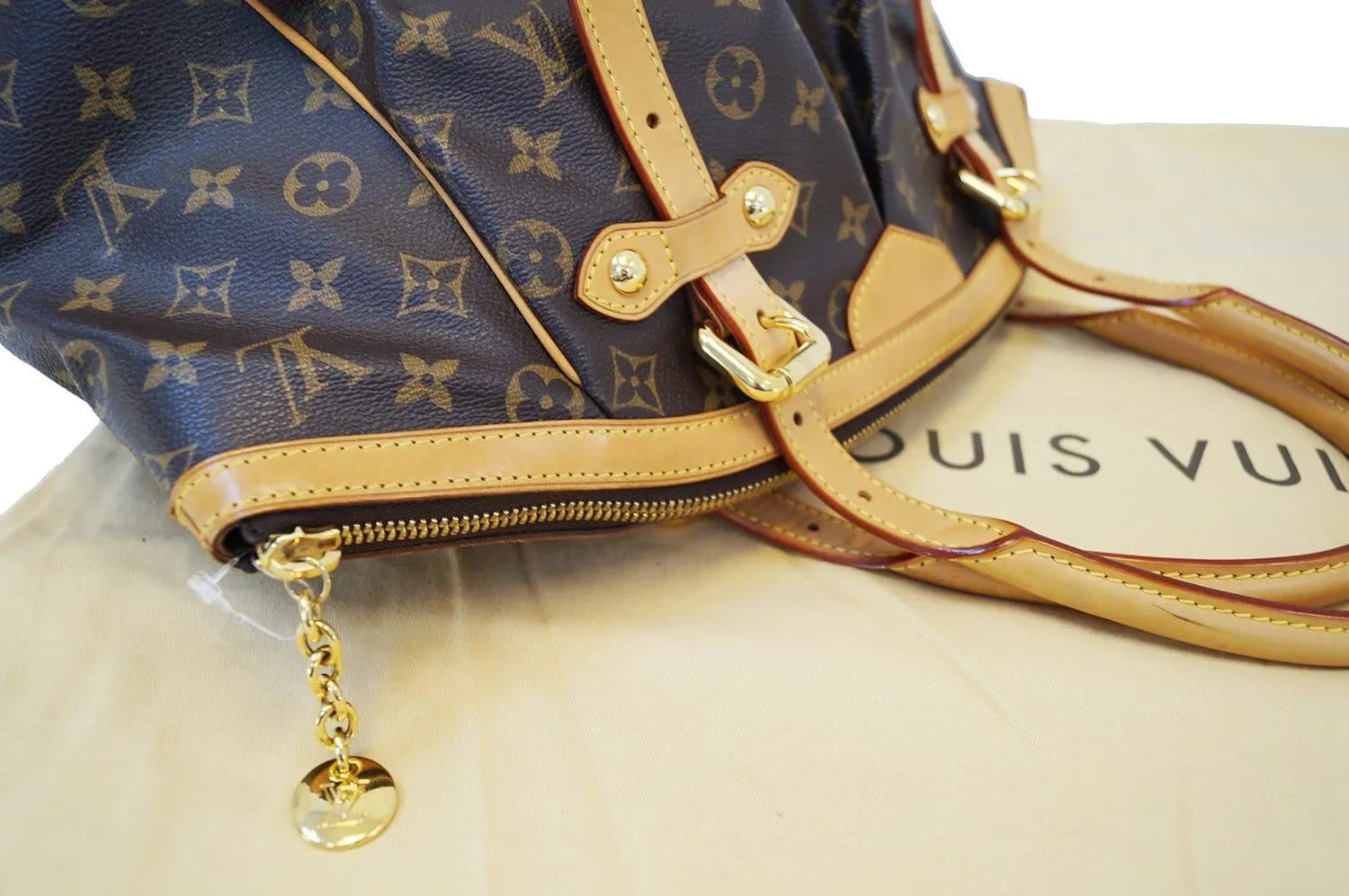 LOUIS VUITTON Monogram Tivoli GM Brown Tote Shoulder Bag