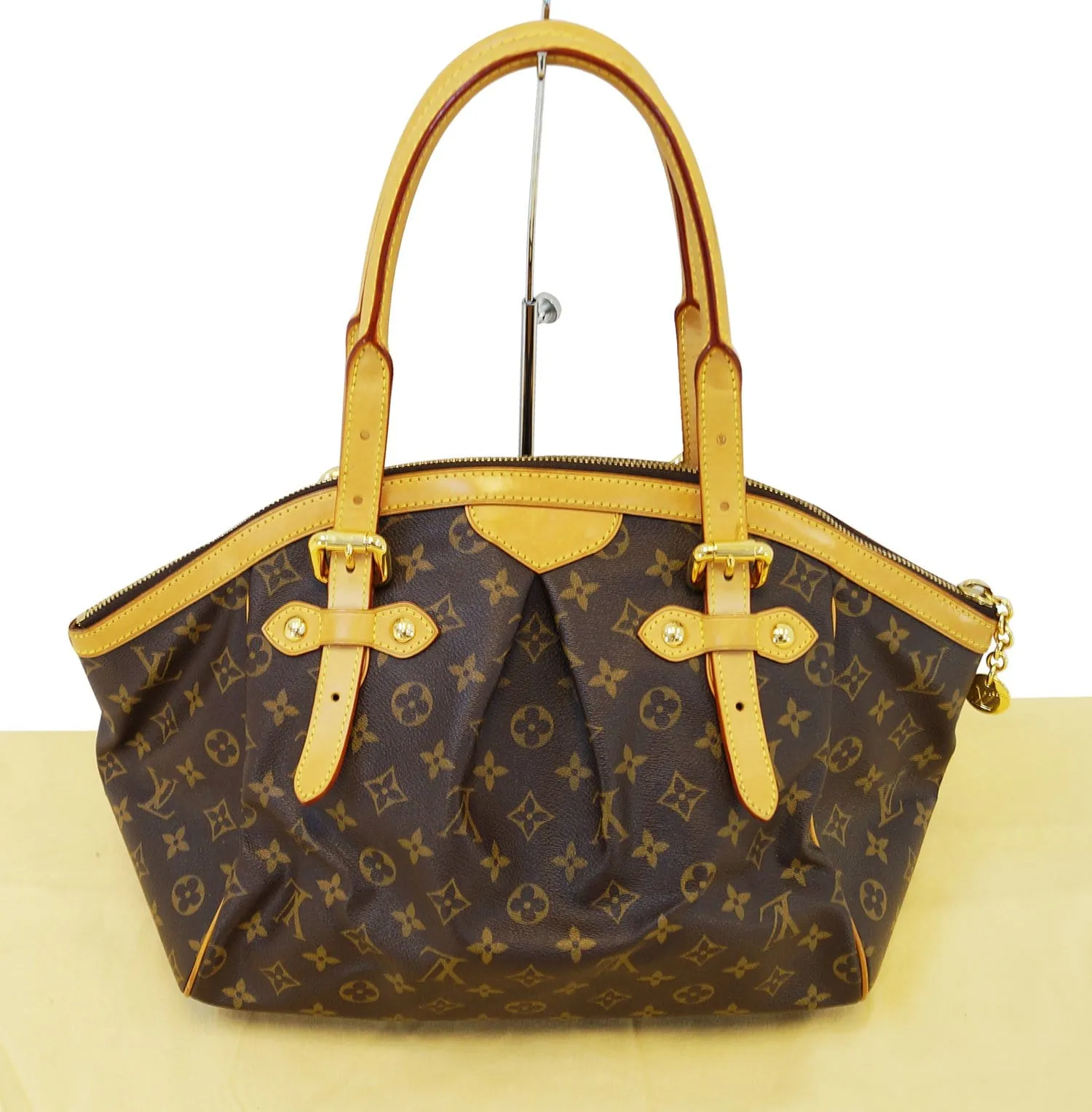 LOUIS VUITTON Monogram Tivoli GM Brown Tote Shoulder Bag