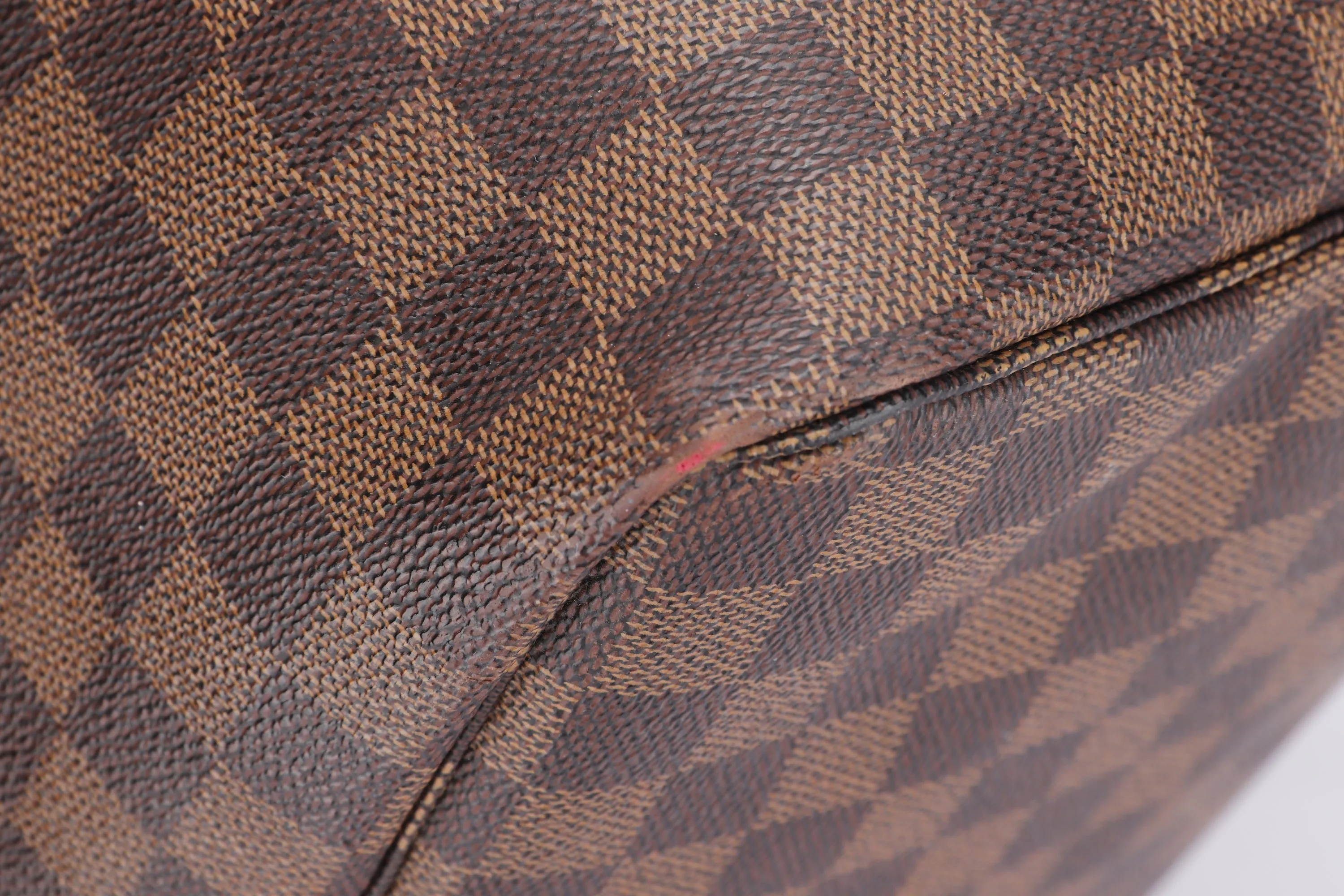 LOUIS VUITTON N41357 NEVERFULL (FL3171) GM SIZE DAMIER EBÈNE CANVAS GOLD HARDWARE, NO DUST COVER