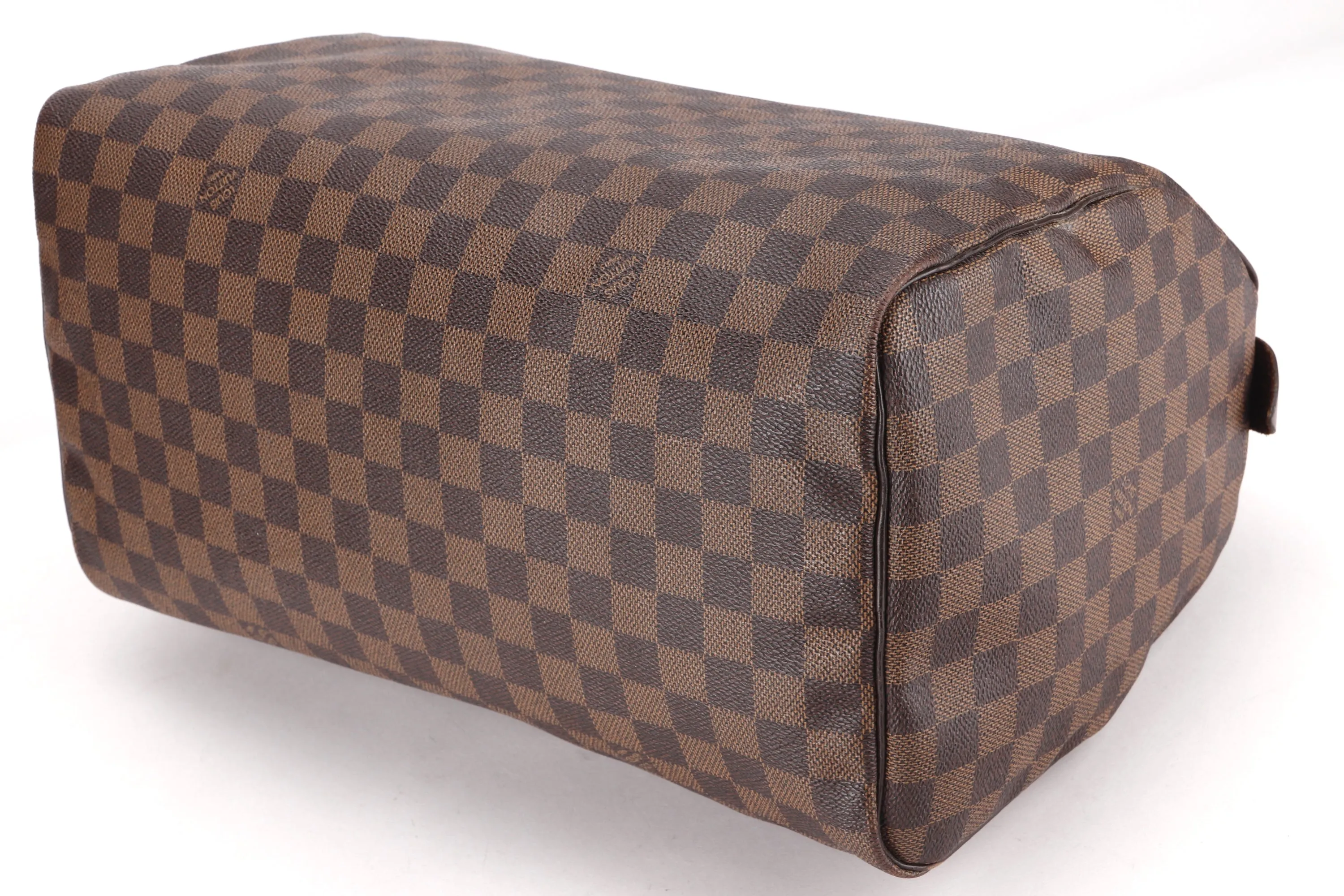 LOUIS VUITTON N41523 SPEEDY 35 (DU3141) DAMIER EBENE, WITH KEYS & LOCK, NO DUST COVER