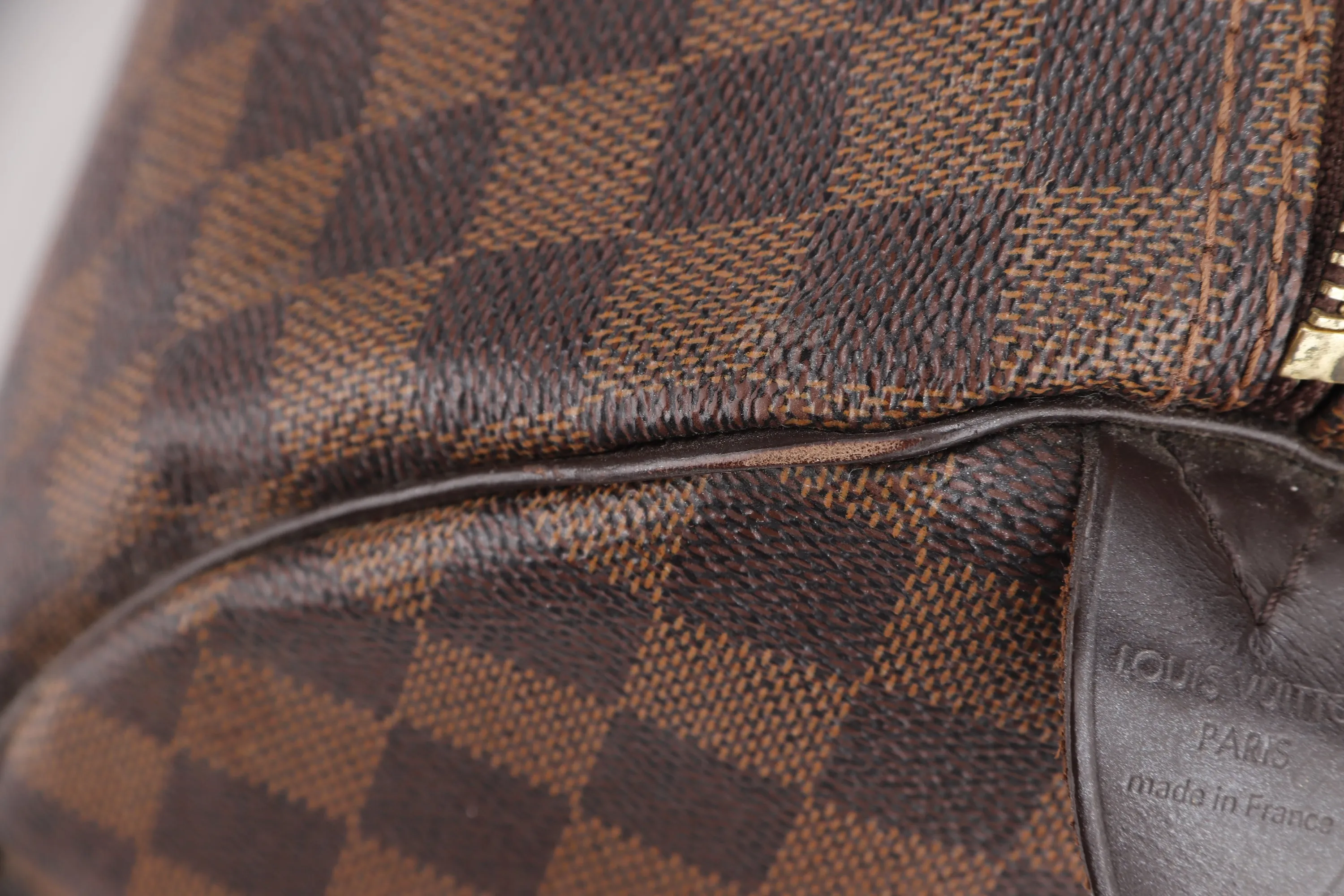 LOUIS VUITTON N41523 SPEEDY 35 (DU3141) DAMIER EBENE, WITH KEYS & LOCK, NO DUST COVER