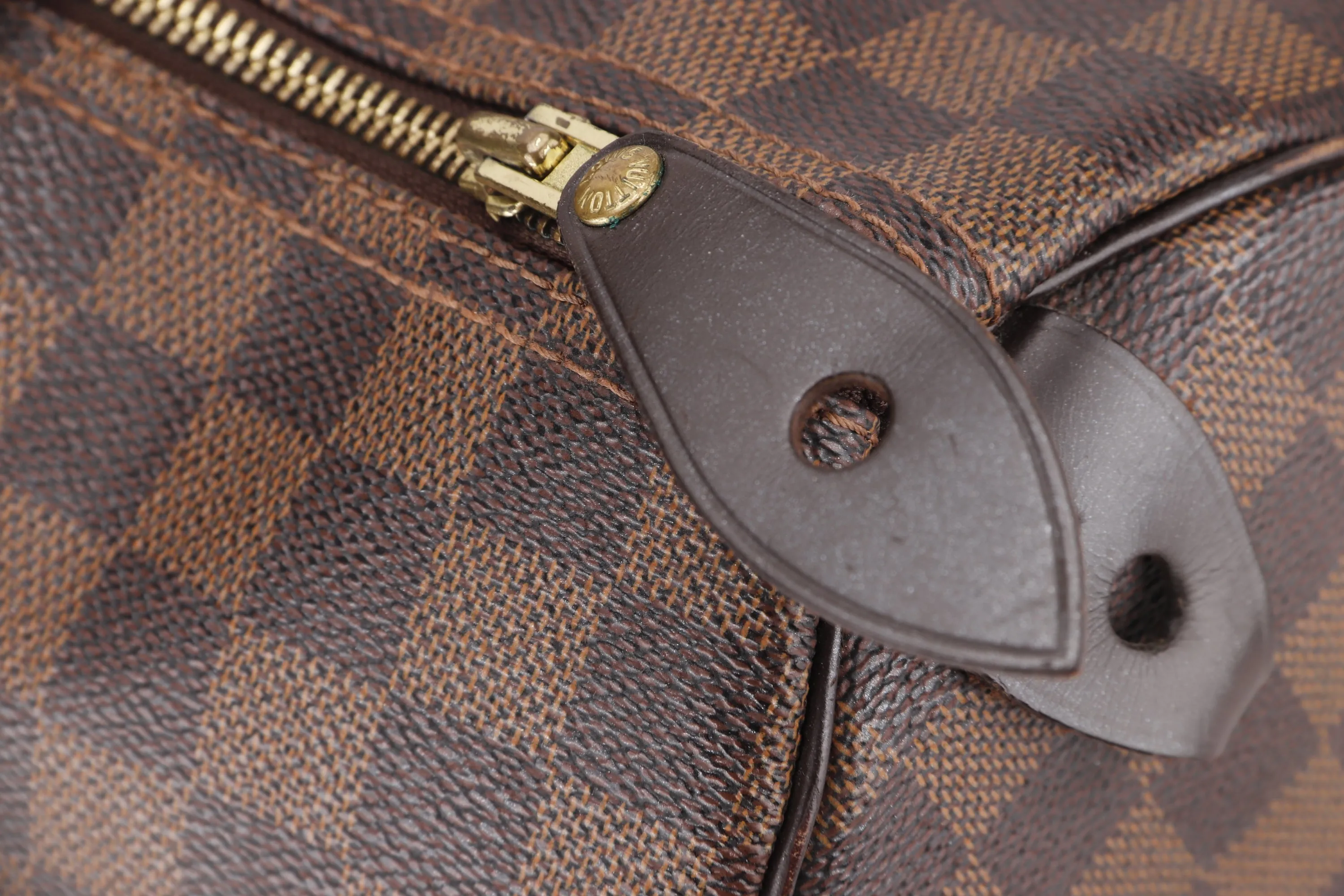 LOUIS VUITTON N41523 SPEEDY 35 (DU3141) DAMIER EBENE, WITH KEYS & LOCK, NO DUST COVER