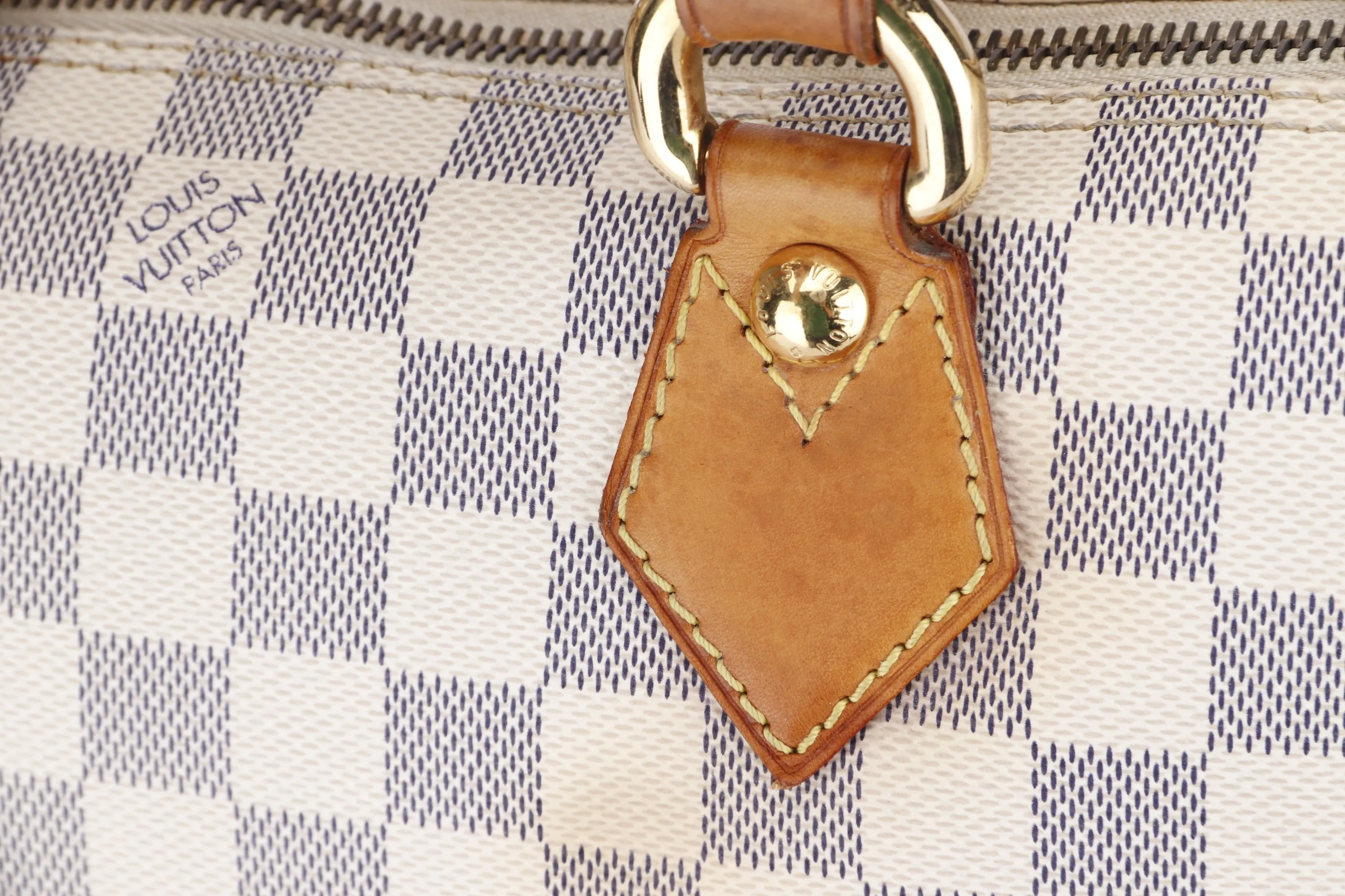 LOUIS VUITTON N51186 SALEYA (VI4027) PM SIZE DAMIER AZUR CANVAS, NO DUST COVER