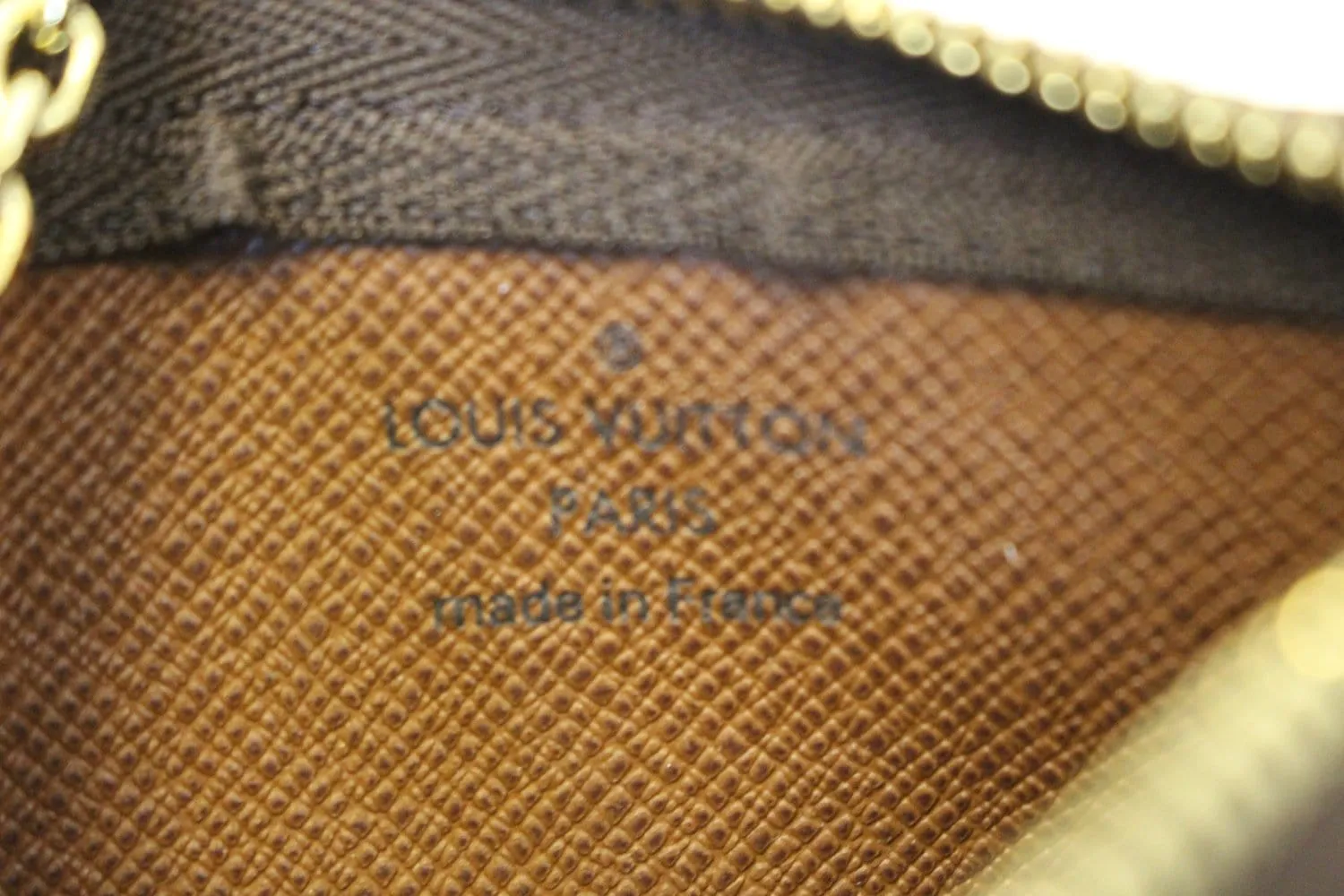 LOUIS VUITTON Pochette Key Cles Monogram Canvas Coin Case