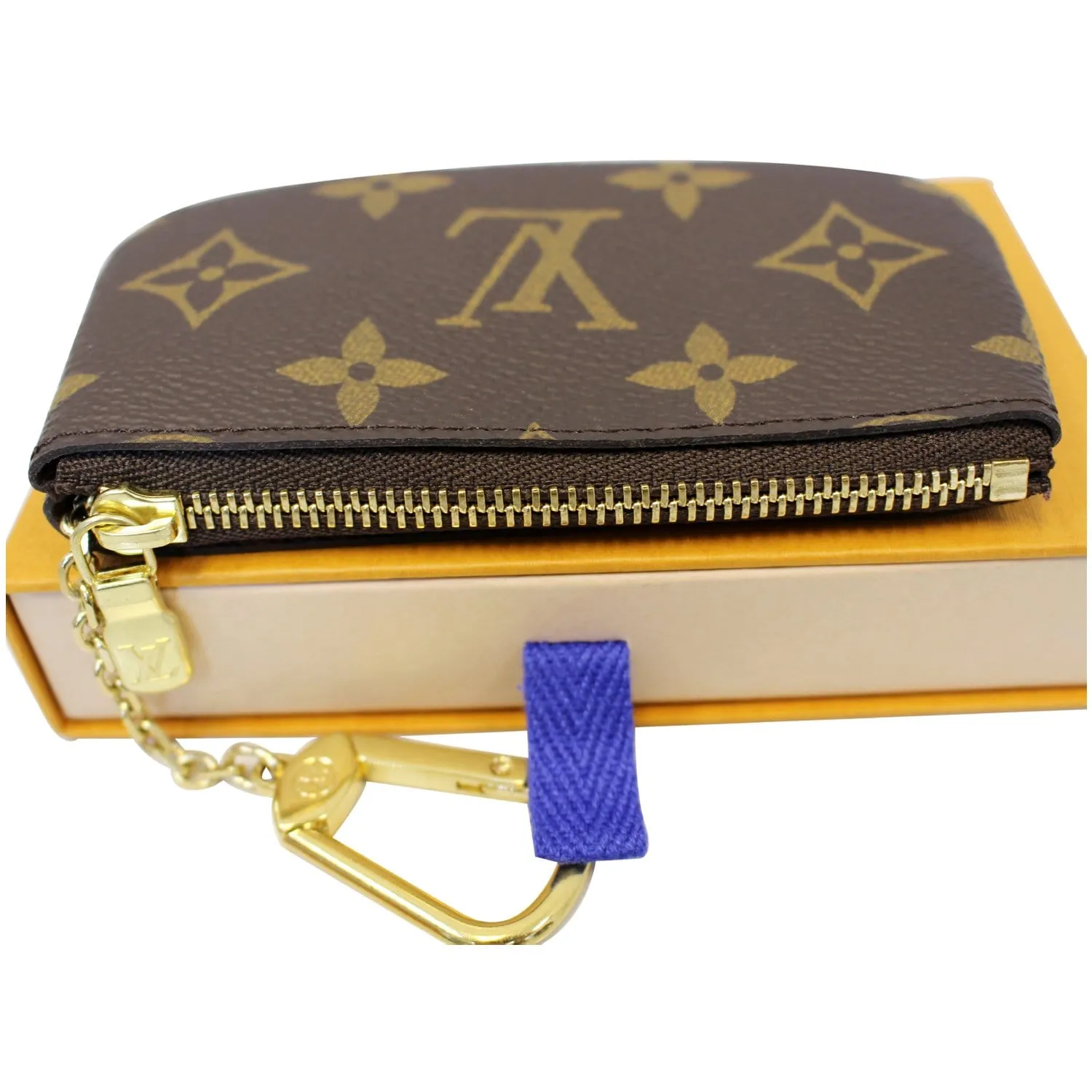 LOUIS VUITTON Pochette Key Cles Monogram Canvas Coin Case