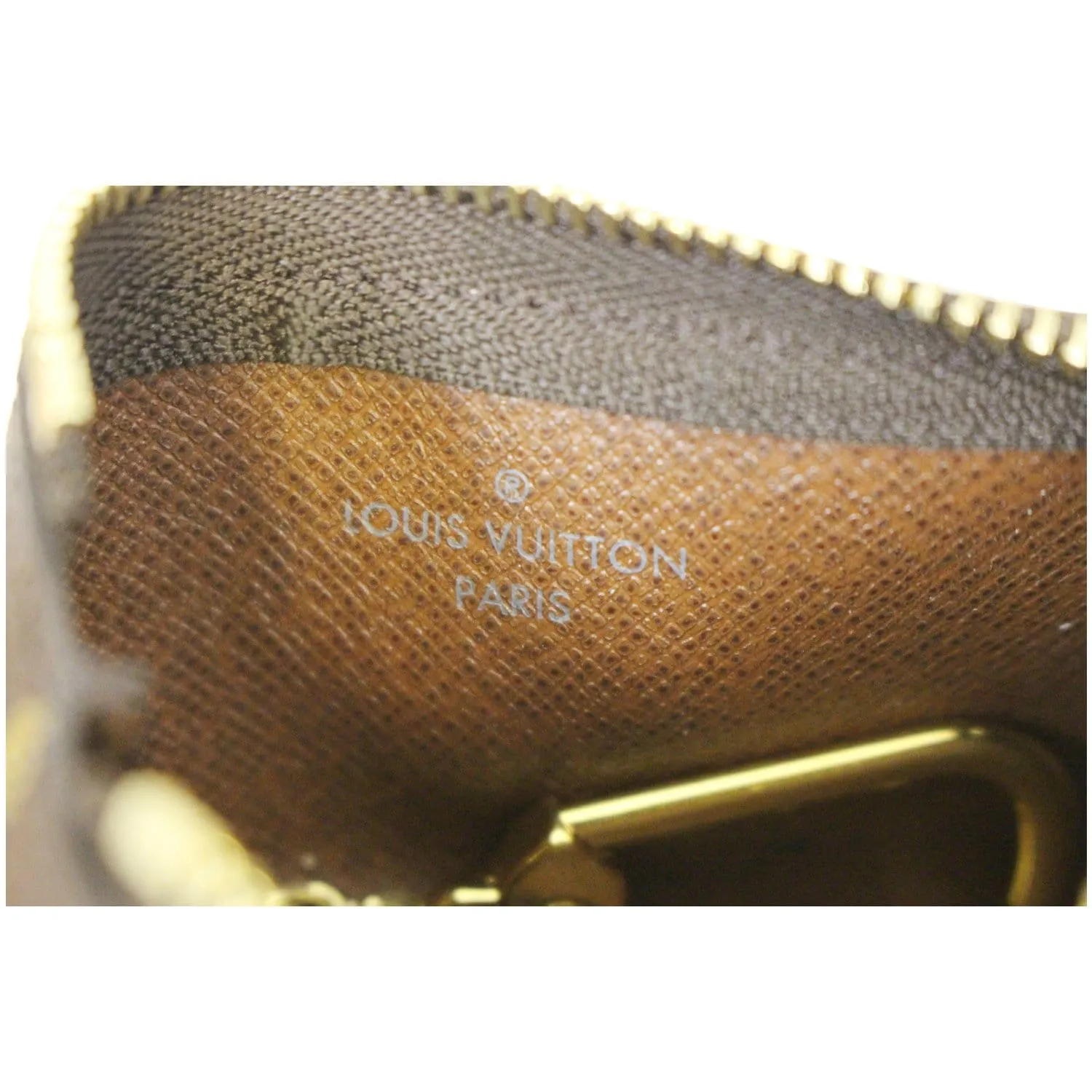 LOUIS VUITTON Pochette Key Cles Monogram Canvas Coin Case