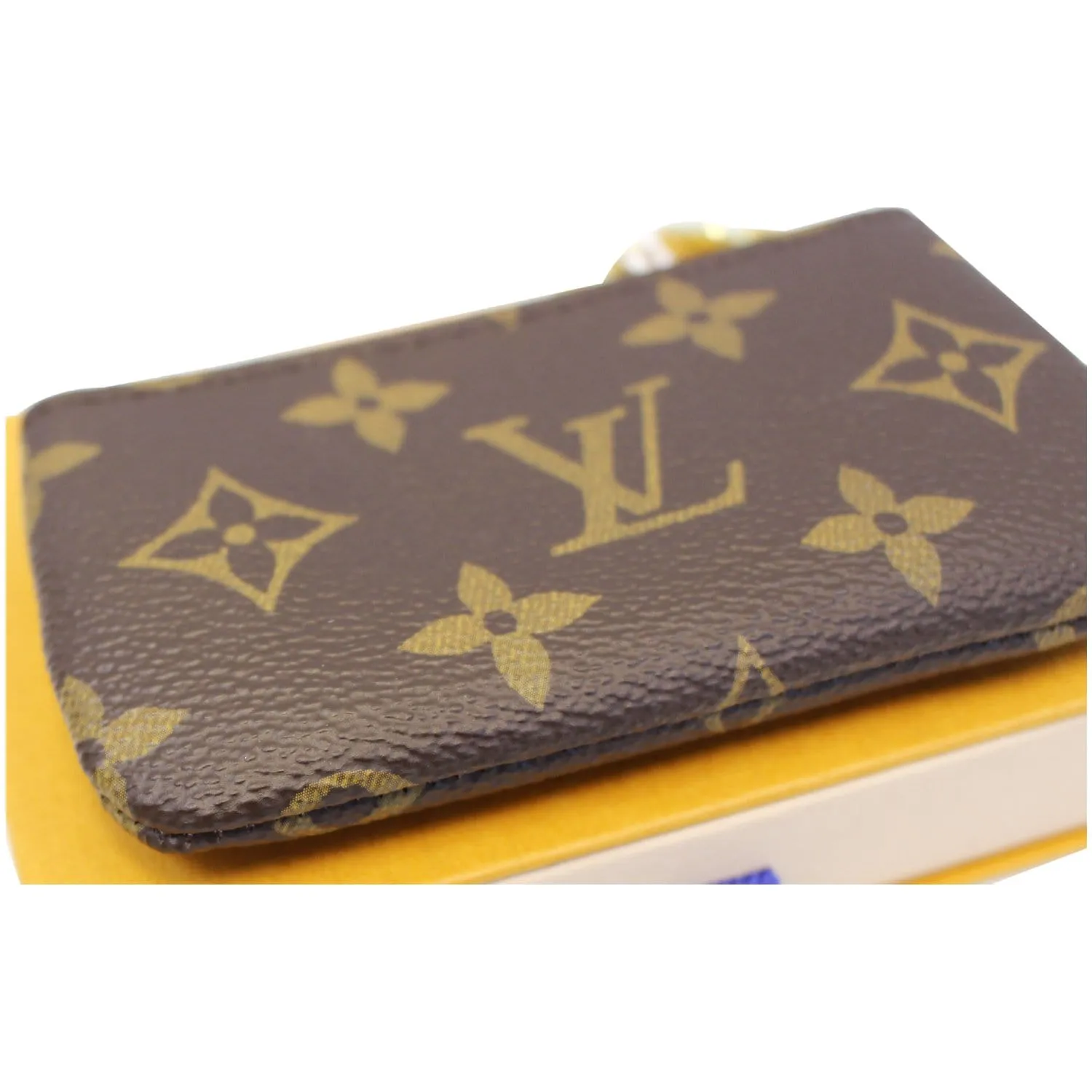 LOUIS VUITTON Pochette Key Cles Monogram Canvas Coin Case