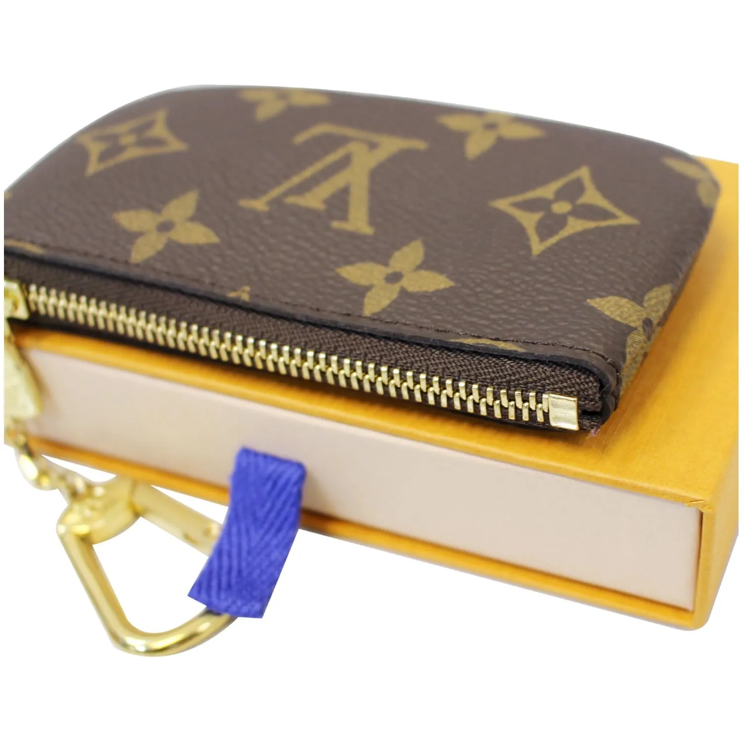 LOUIS VUITTON Pochette Key Cles Monogram Canvas Coin Case