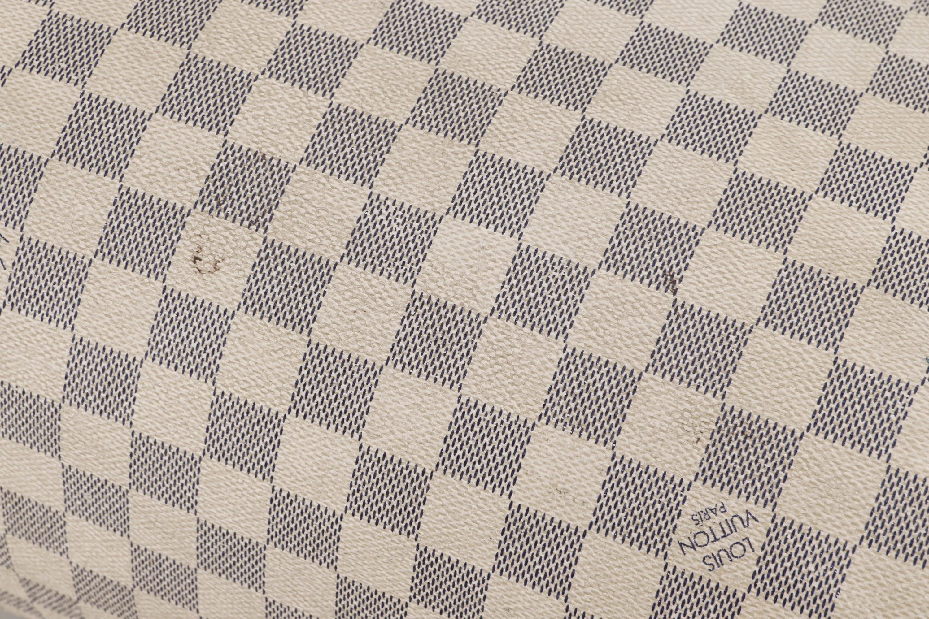 LOUIS VUITTON SPEEDY 30 (SP3130) DAMIER AZUR CANVAS GOLD HARDWARE, WITH LOCK, NO KEYS & DUST COVER