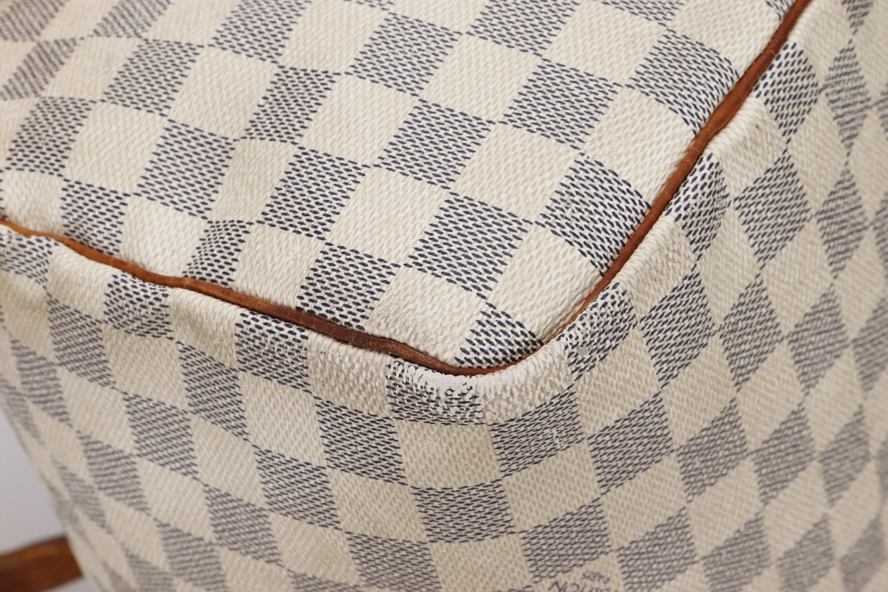 LOUIS VUITTON SPEEDY 30 (SP3130) DAMIER AZUR CANVAS GOLD HARDWARE, WITH LOCK, NO KEYS & DUST COVER