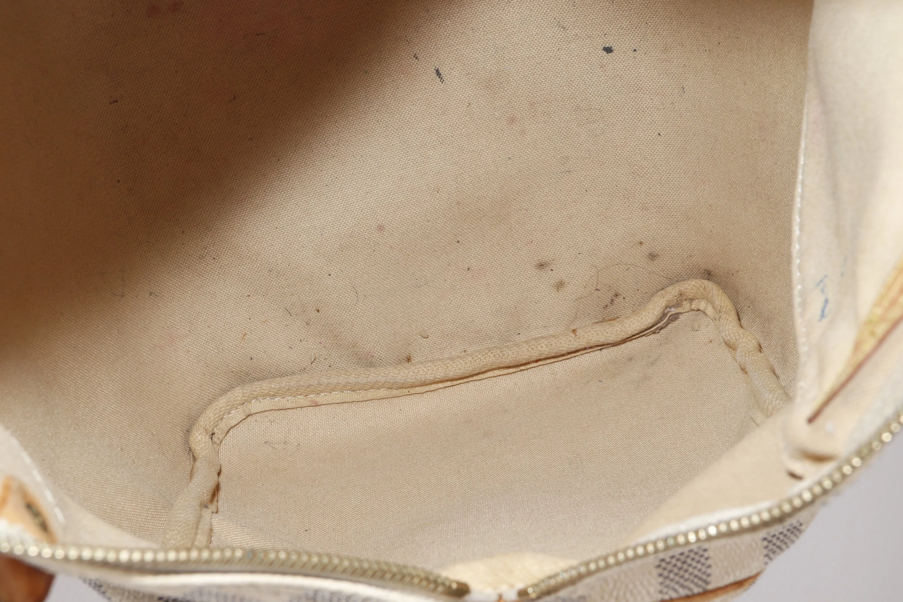 LOUIS VUITTON SPEEDY 30 (SP3130) DAMIER AZUR CANVAS GOLD HARDWARE, WITH LOCK, NO KEYS & DUST COVER