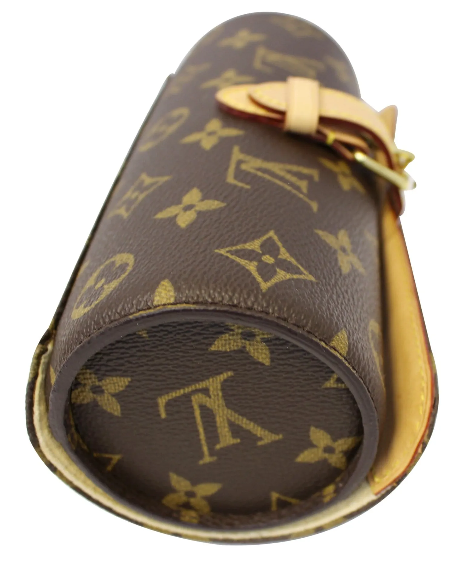 LOUIS VUITTON Watch Case Used  Monogram Canvas Etui 3 Montre