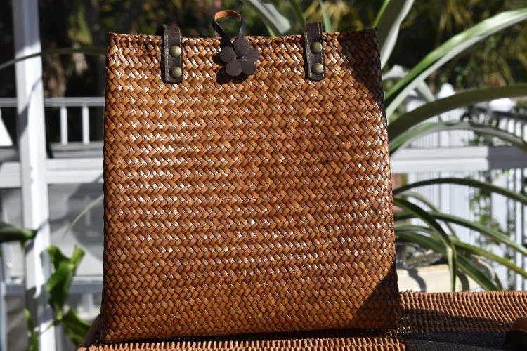 Lovely Handcrafted Krajood Bag with Leather Strap Handles | Yompai  NZ